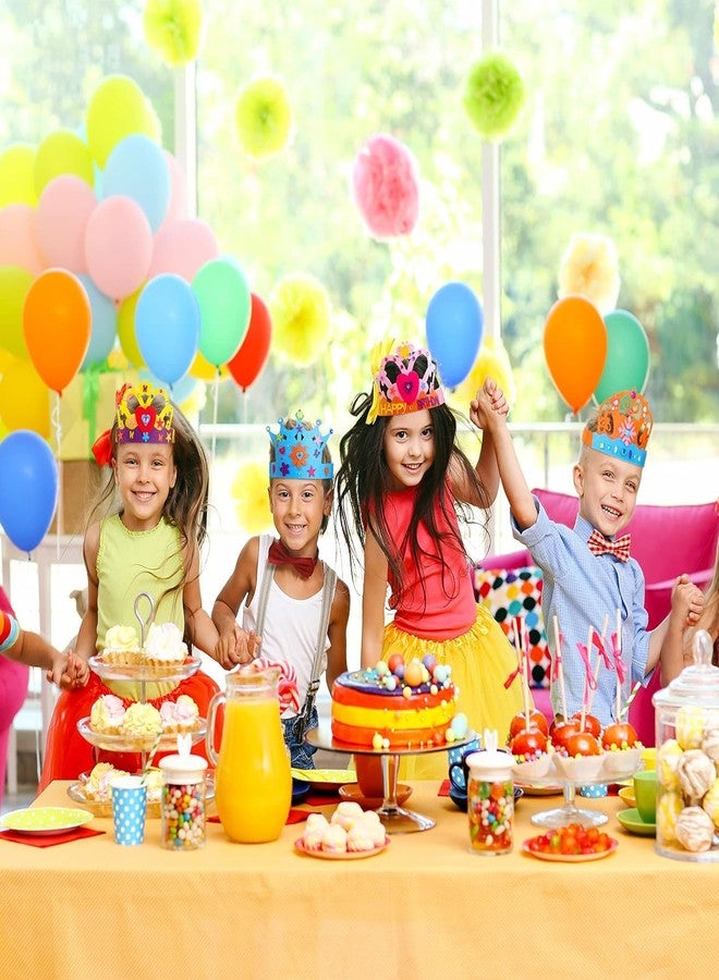 آرت بي مجموعة أدوات صنع تاج أميرة من اللباد من ArtBee، 3 قطع، تتضمن تاجًا ملكيًا للبنات، وقبعة لحفلات أعياد الميلاد، وملصقات أحجار الراين ذاتية اللصق لتزيين الحفلات. - Image 3